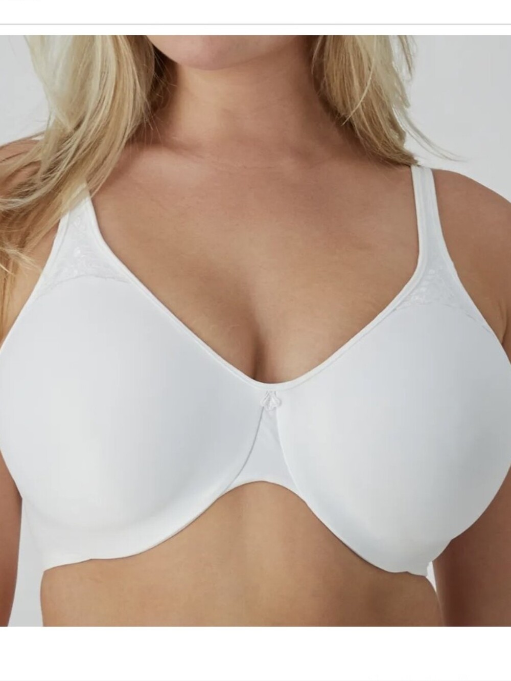 NEW / NWT Bali White Smooth Underwire Minimizer Bra Style 3385 White